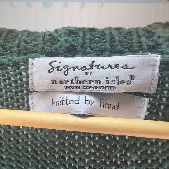 Vintage Signatures by Northern Isles Cat Animal Cotton Hand Knit Sweater Vest - Picture 4 of 12